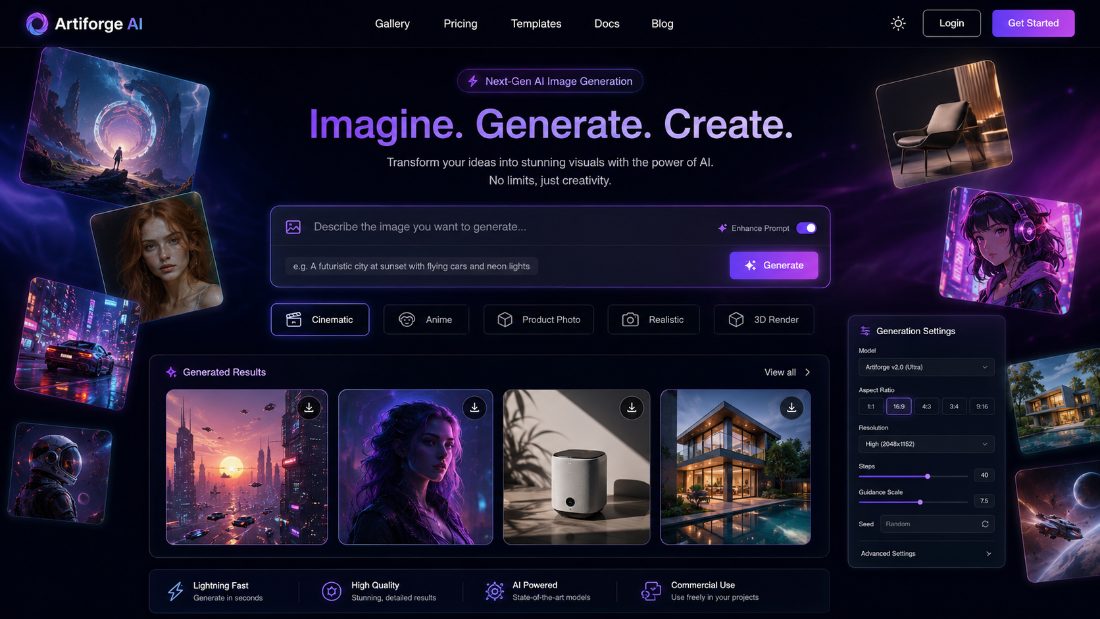 Artiforge AI — AI image generator