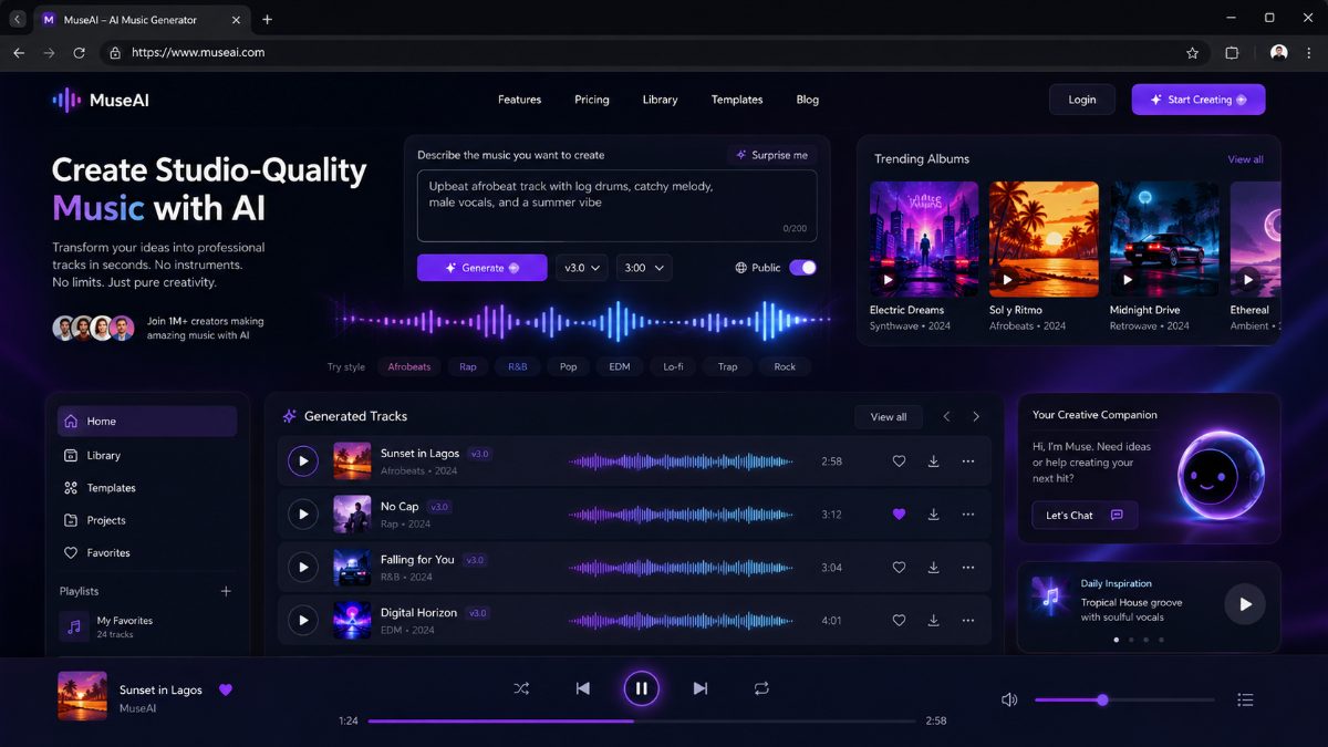 MuseAI — AI music generator
