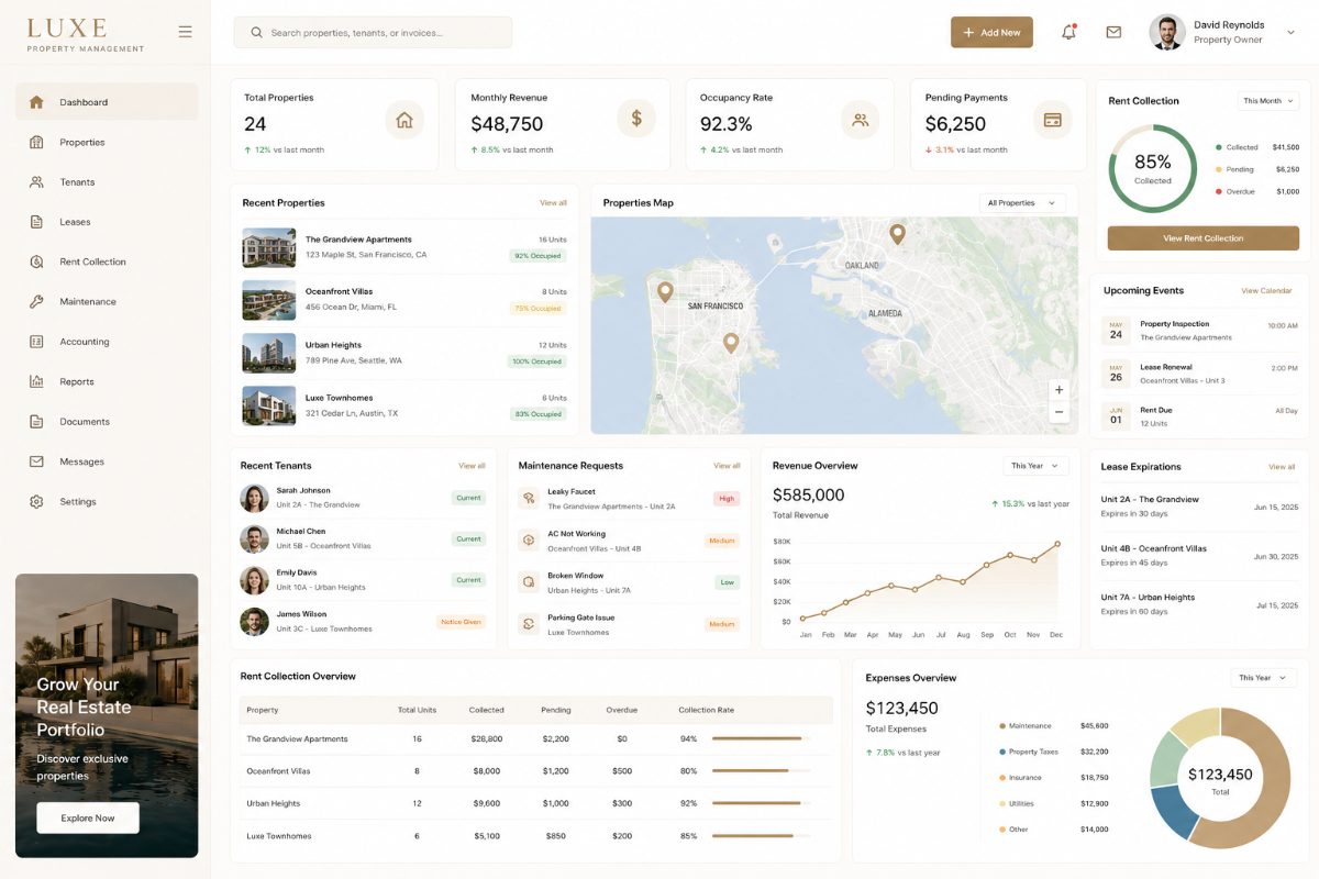 LUXE — Property management